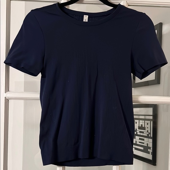 Athleta Tops - Athleta Navy Blue Shirt size XXS with breathable holes